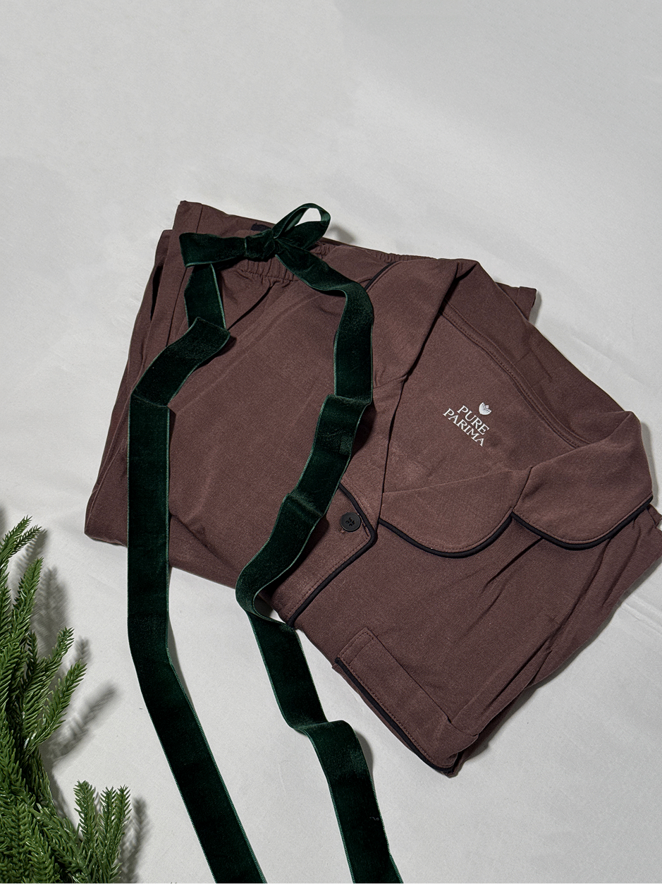 pure parima long sleeve pajama set