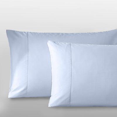 Pure Parima Egyptian Cotton Sheets Ultra Sateen Pillowcase Set | Hotel Collection#color_icy-blue