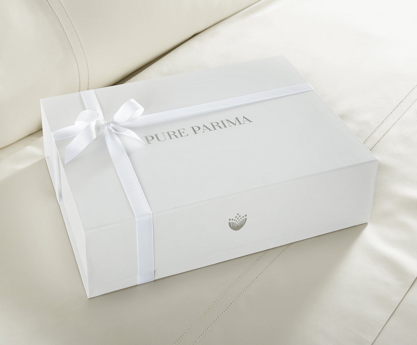 Pure Parima Egyptian Cotton Sheets Ultra Sateen Duvet Cover Set | Hotel Collection | 100% Giza Egyptian Cotton#color_ivory