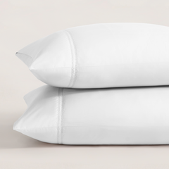 pure parima egyptian cotton yalda pillowcase white