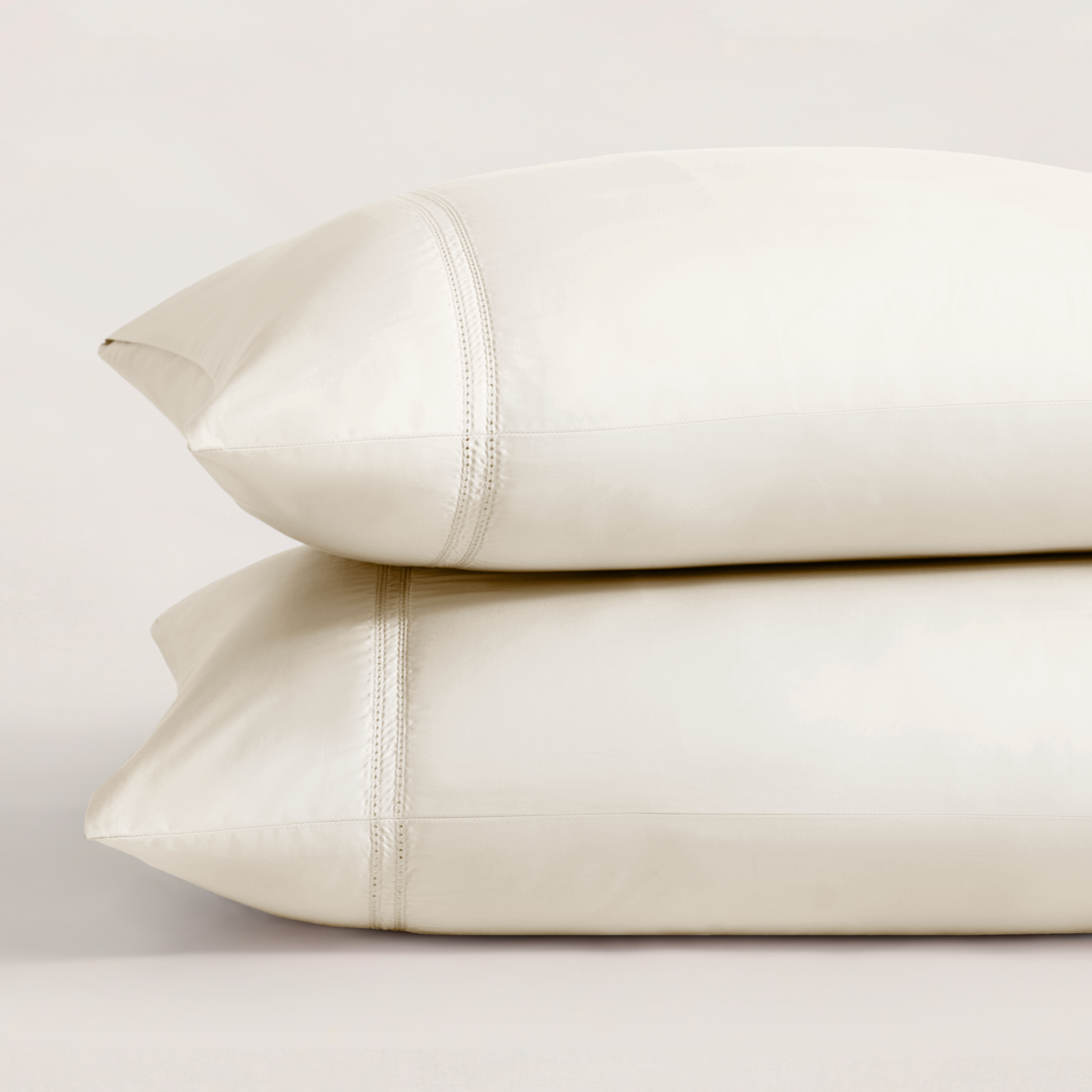 pure parima egyptian cotton yalda pillowcase ivory
