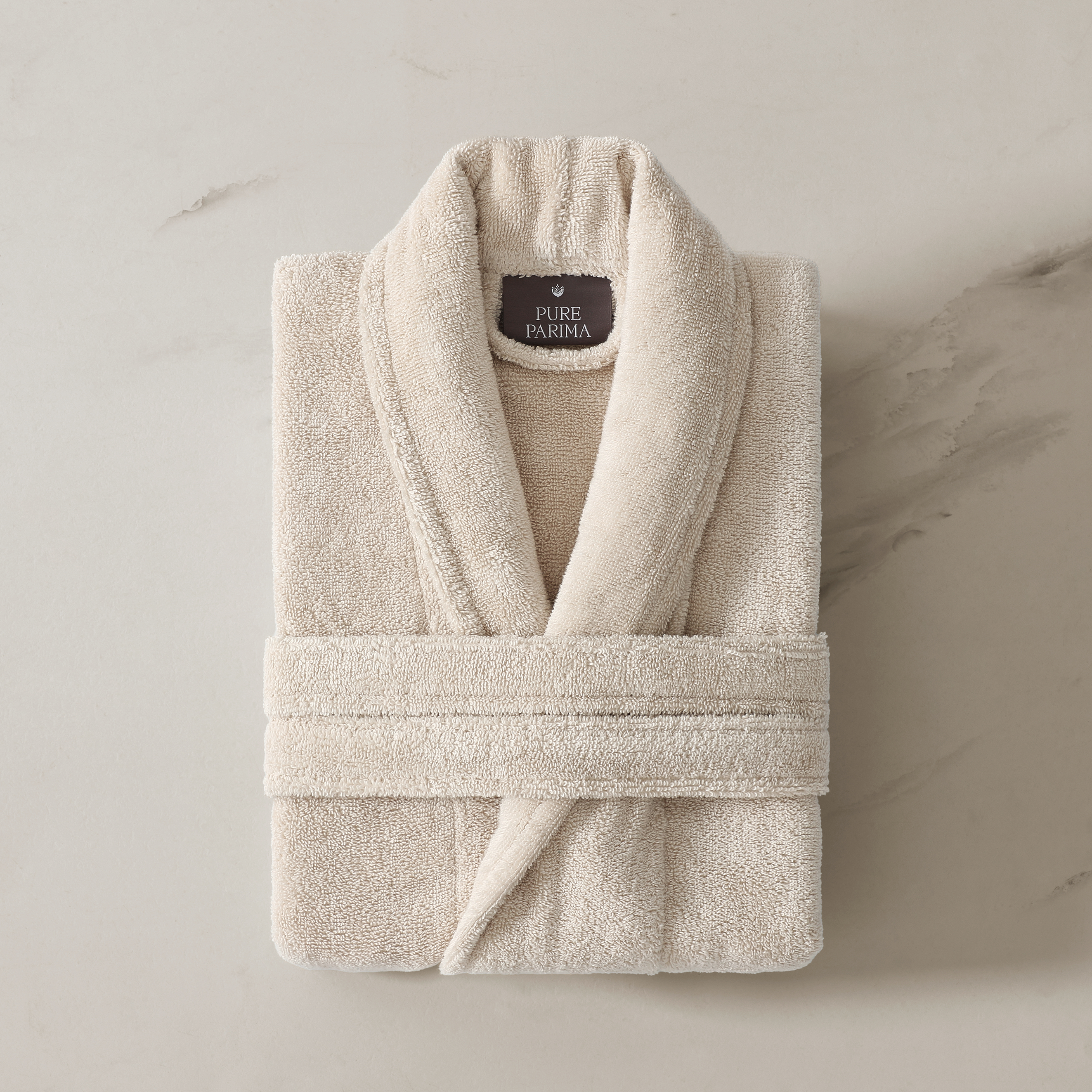 Egyptian Cotton Plush Robe, M/L / Sand Egyptian Cotton Plush Robe, M/L / Sand