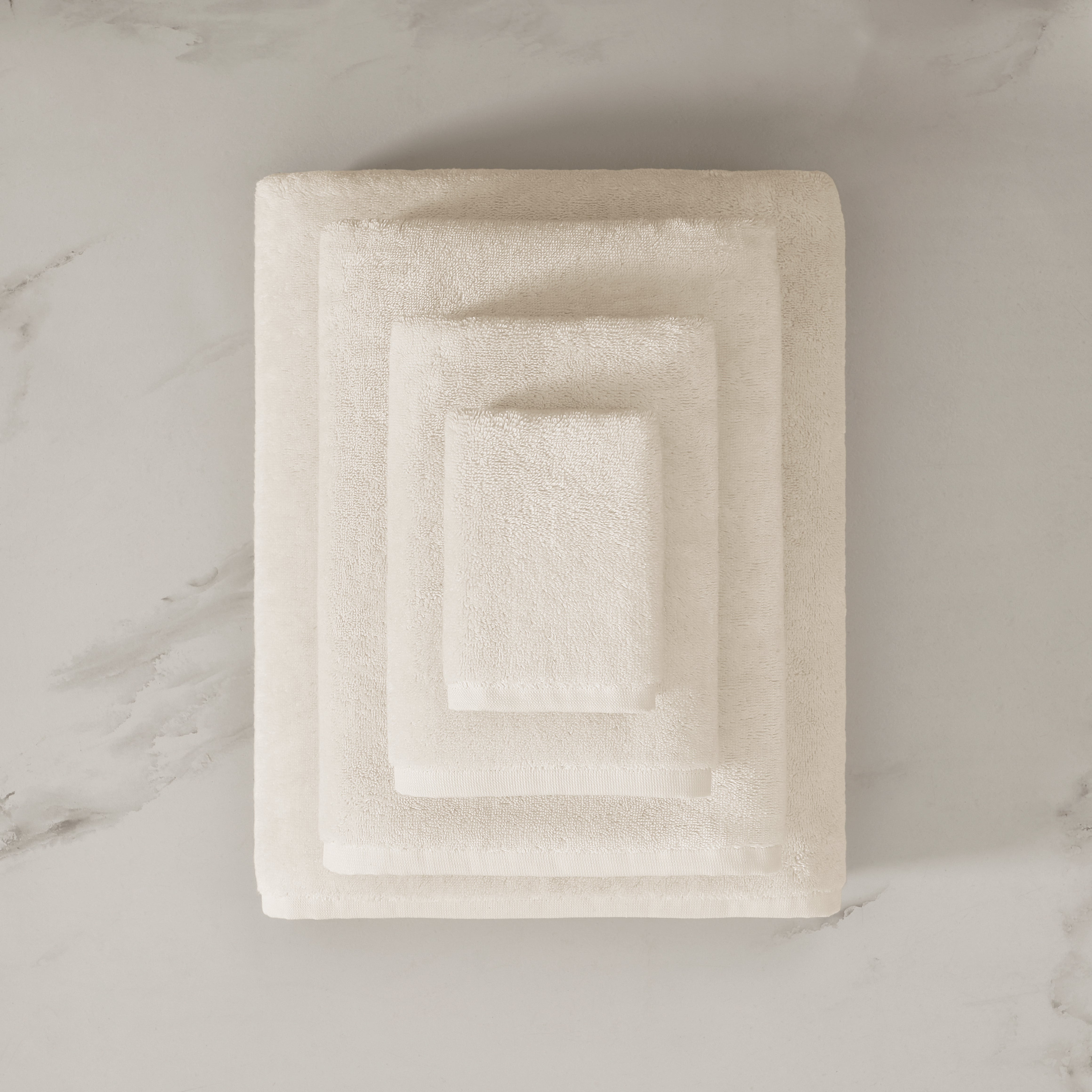 pure parima egyptian cotton plush towels ivory