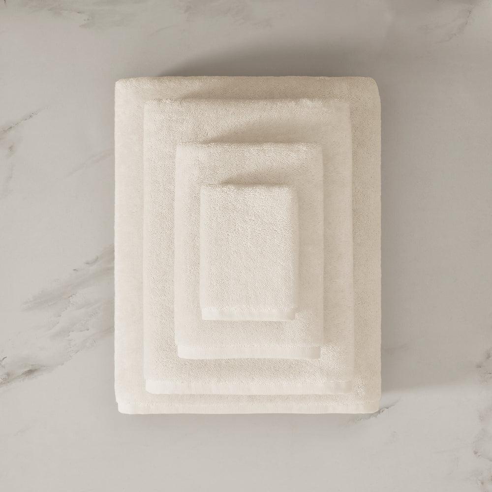 pure parima egyptian cotton plush towels ivory