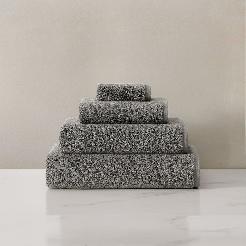 pure parima egyptian cotton plush towels charcoal