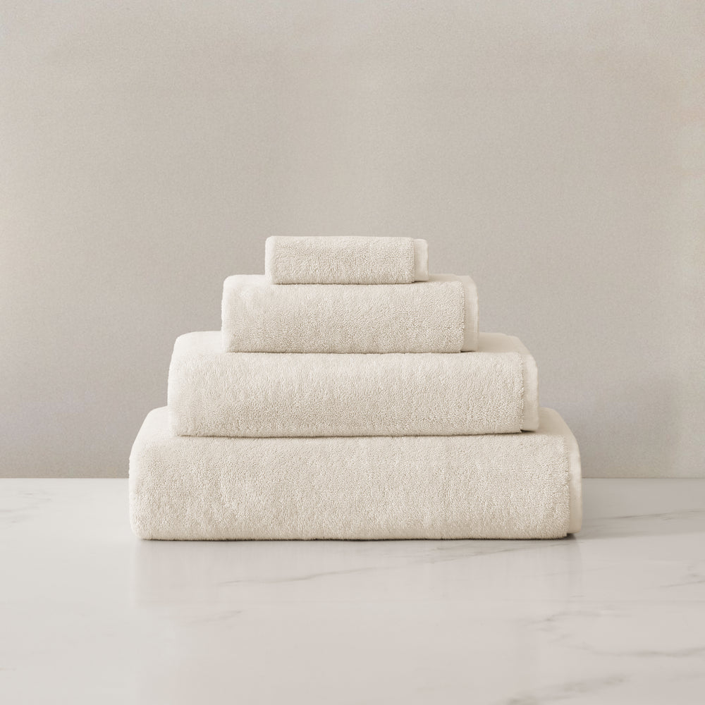 pure parima egyptian cotton plush towels ivory