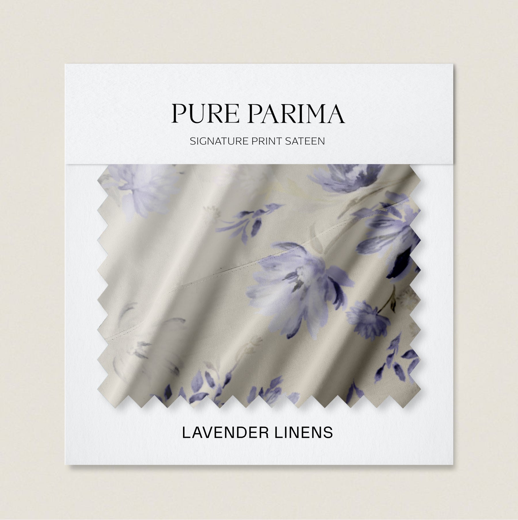 print sateen lavender linens swatch