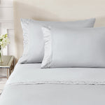 Pure Parima Egyptian Cotton Sheets Ariane Sheet Set | 100% Giza Egyptian Cotton#color_grey