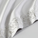 Pure Parima Egyptian Cotton Sheets Ariane Sheet Set | 100% Giza Egyptian Cotton#color_grey