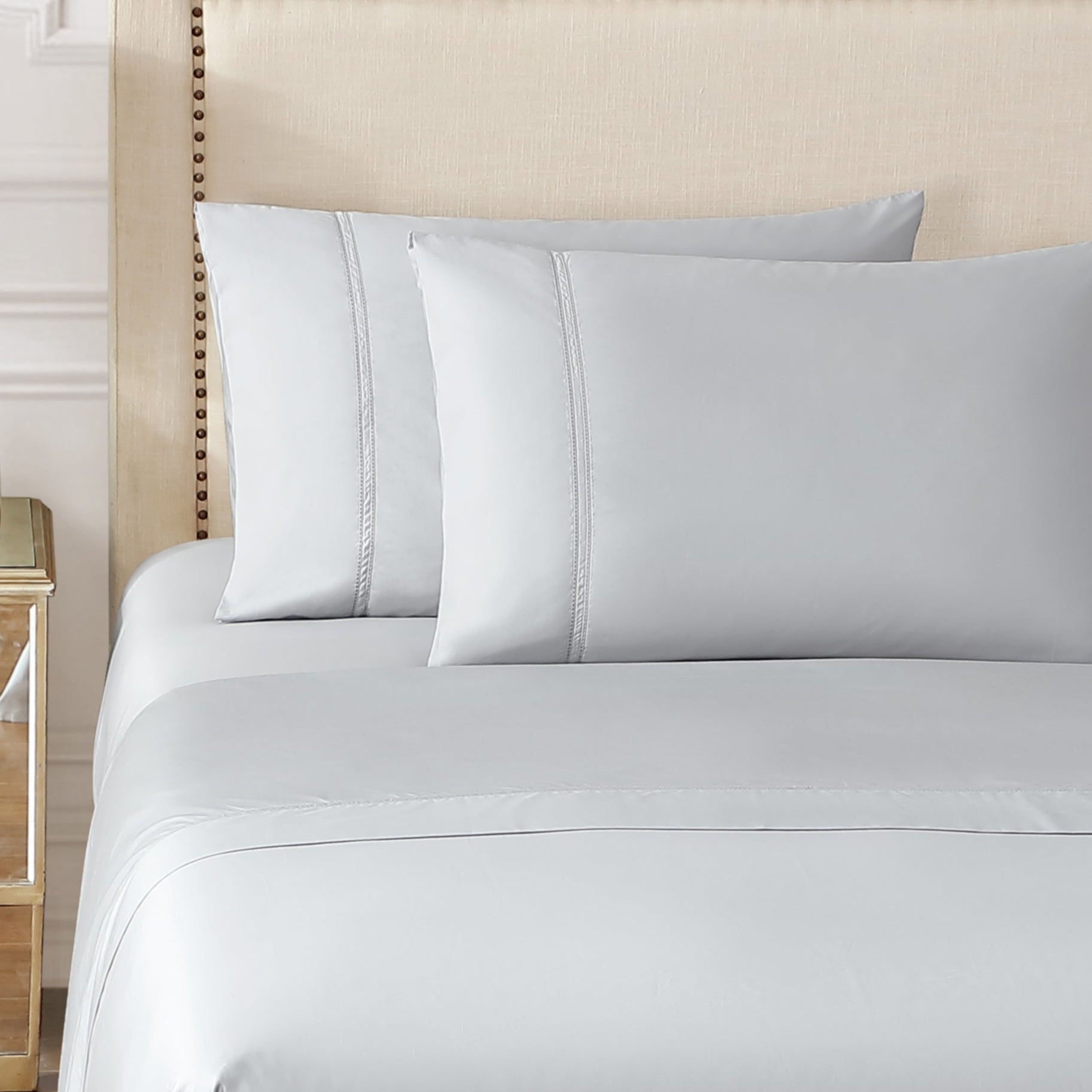 Pure Parima Egyptian Cotton Sheets Yalda Sheet Set#color_grey