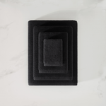 pure parima egyptian cotton ribbed towels carbon