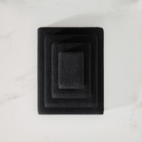 pure parima egyptian cotton ribbed towels carbon
