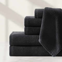 pure parima egyptian cotton ribbed towels carbon