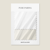 signature sateen white and ivory swatch