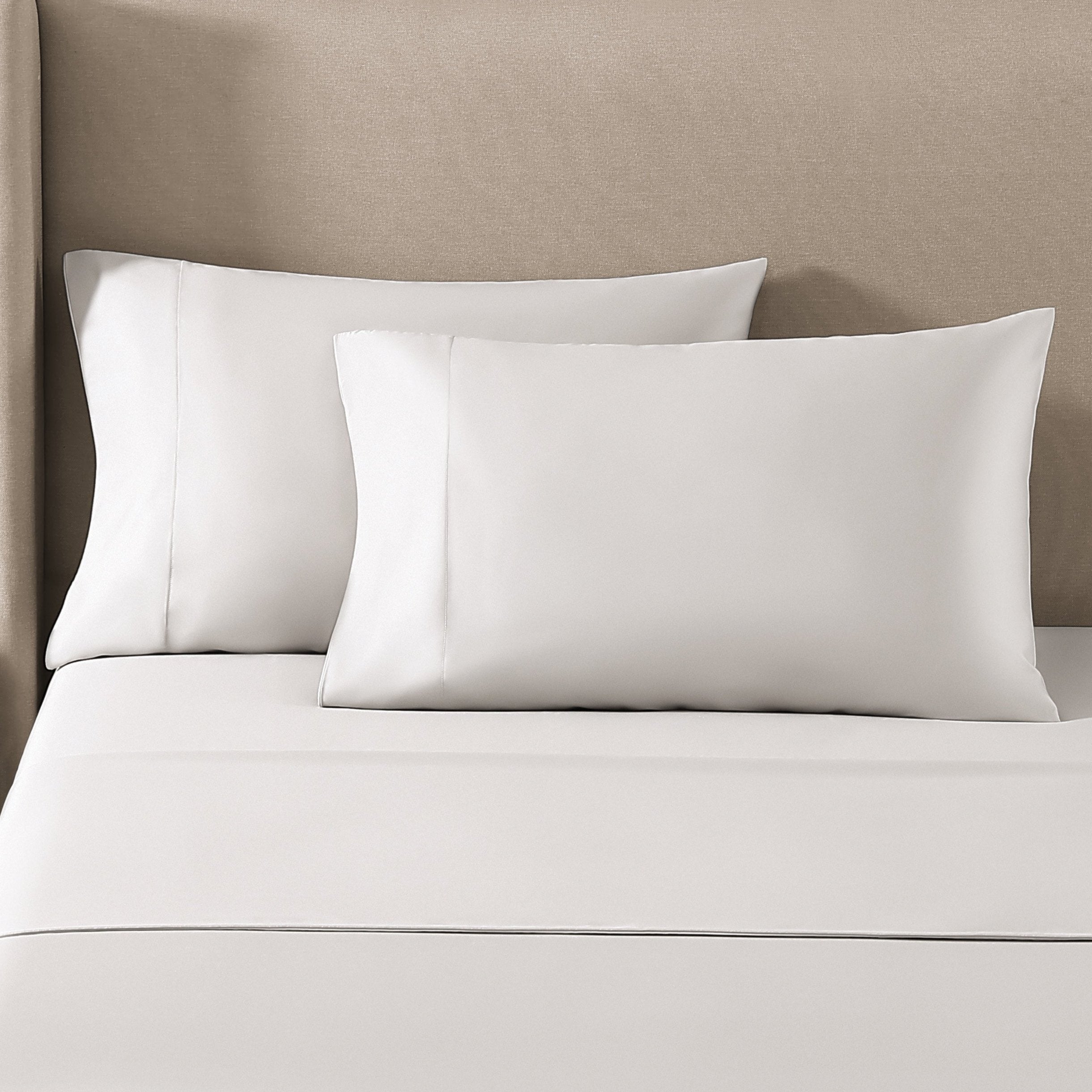 Silken Sateen Pillowcase Set Pure Parima Tencel Egyptian Cotton Silk#color_oyster
