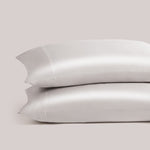 pure parima silken sateen pillowcases oyster