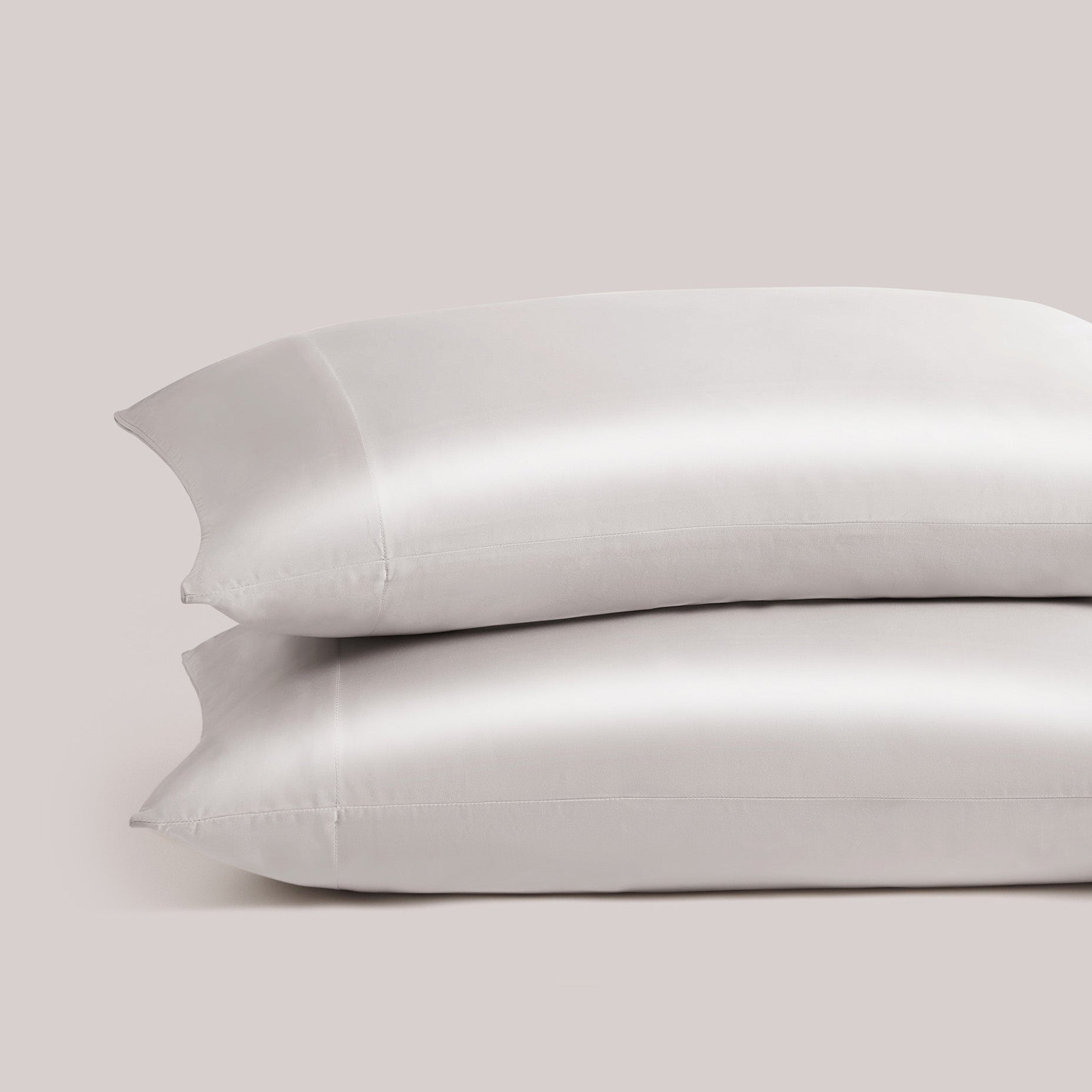 pure parima silken sateen pillowcases oyster