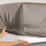 pure parima silken sateen fitted sheet devotion