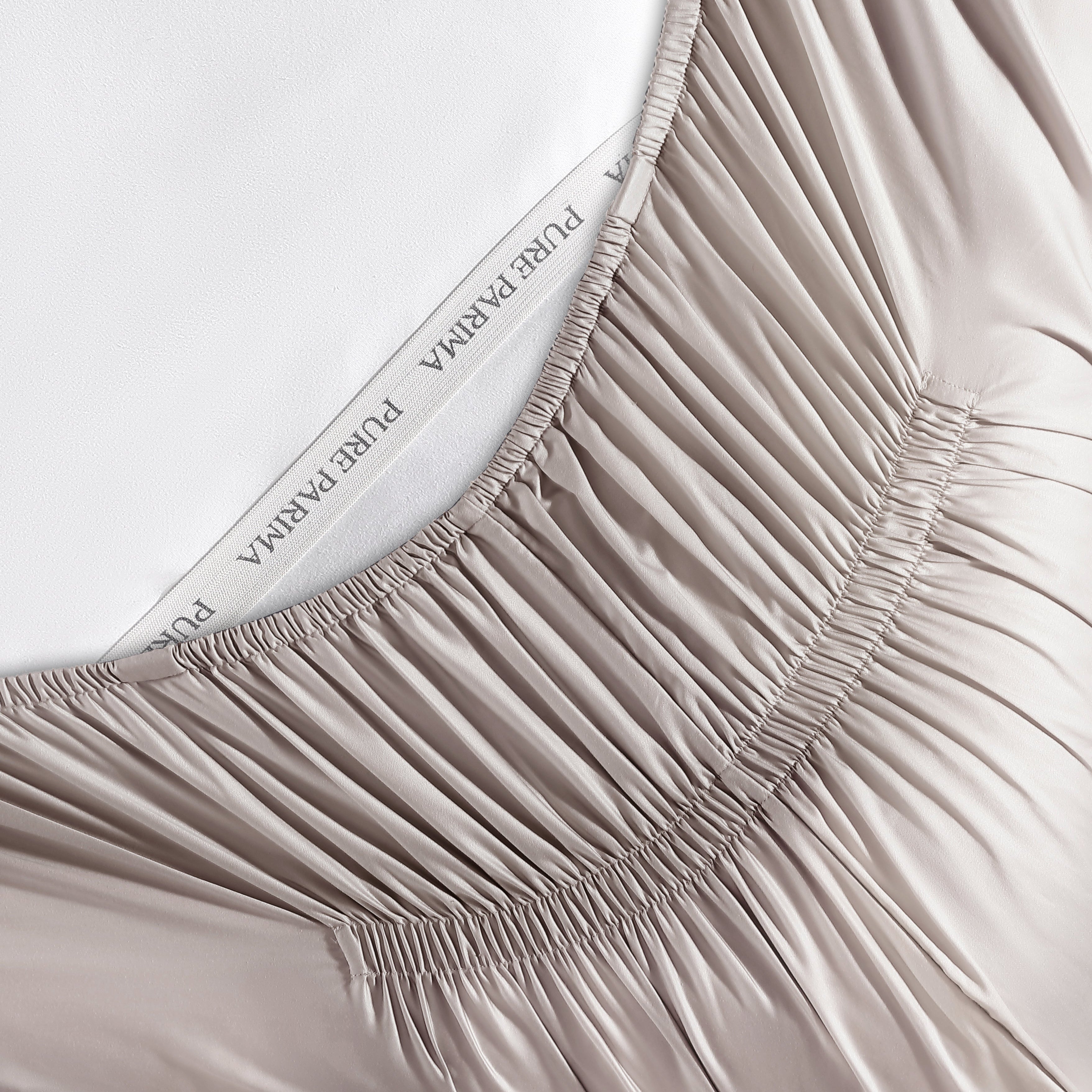 pure parima silken sateen fitted sheet divine