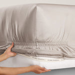 pure parima silken sateen fitted sheet divine
