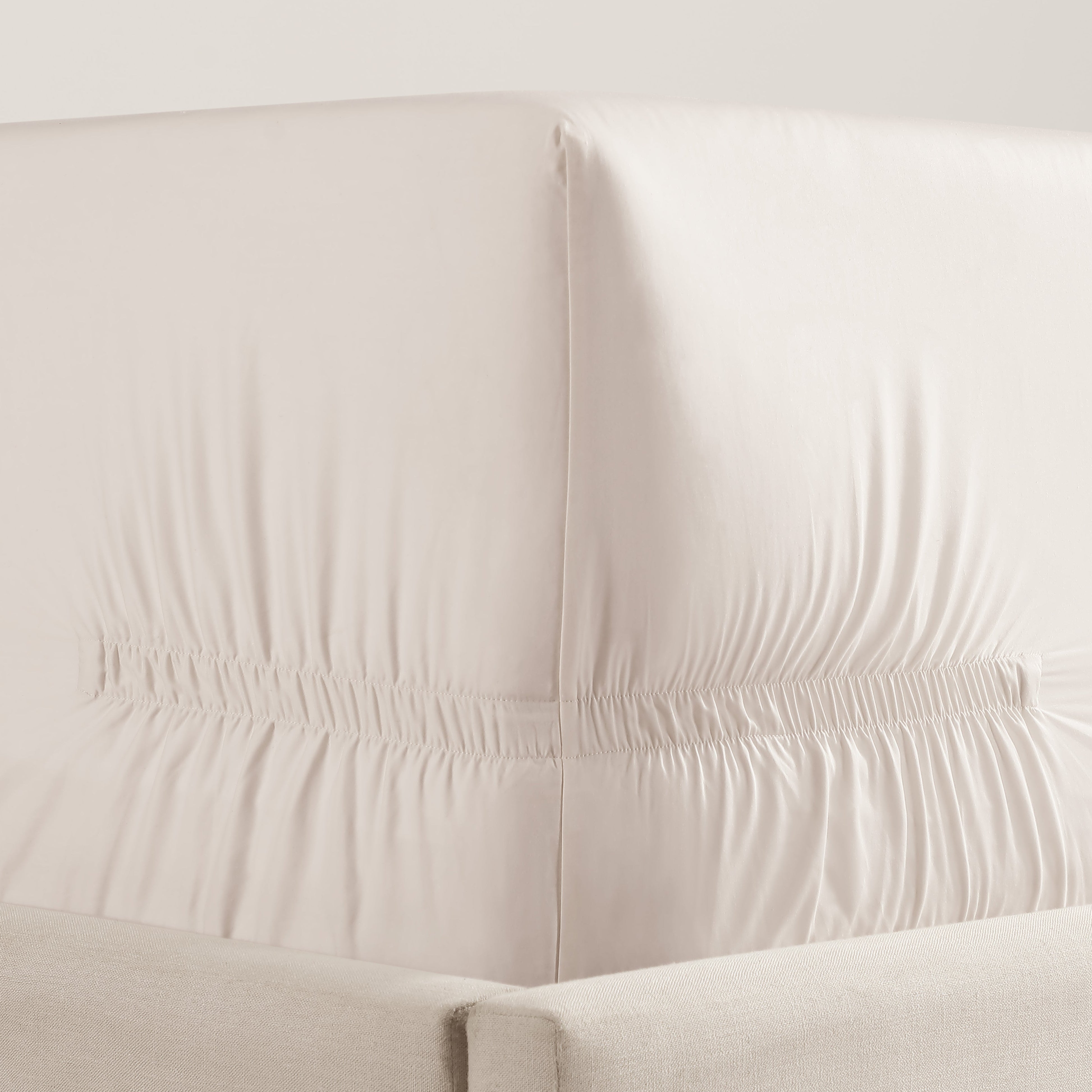 pure parima silken sateen tencel fitted sheet shell
