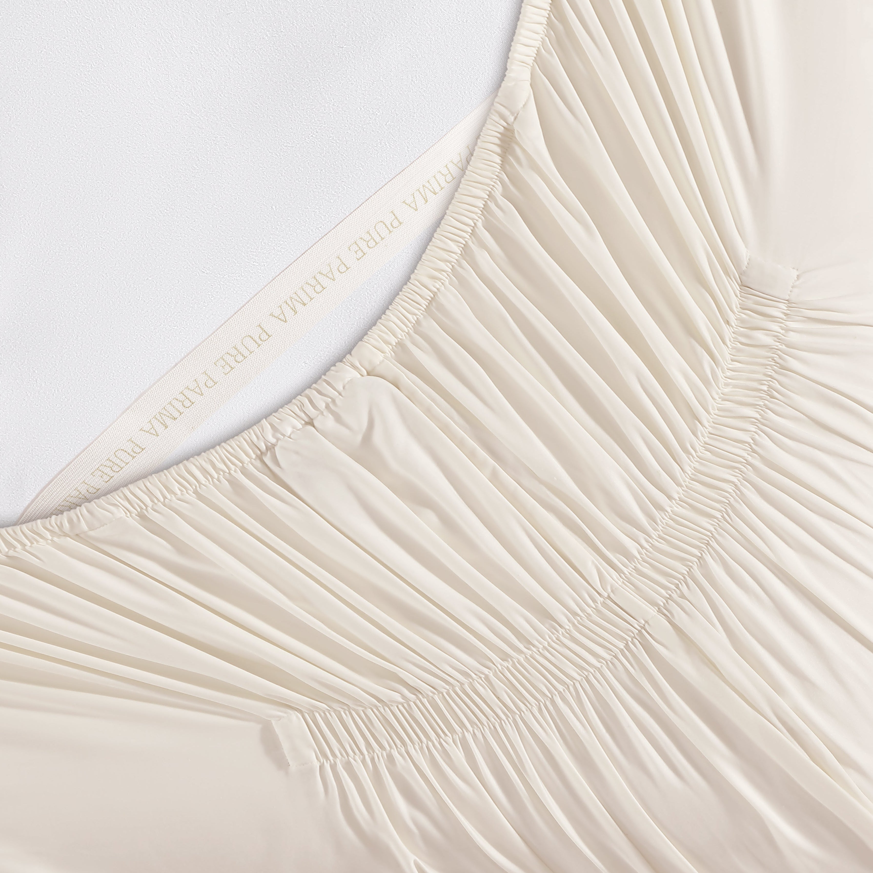 pure parima silken sateen tencel fitted sheet shell