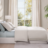 Silken Sateen Duvet Cover Set Pure Parima Tencel Egyptian Cotton Silk#color_oyster