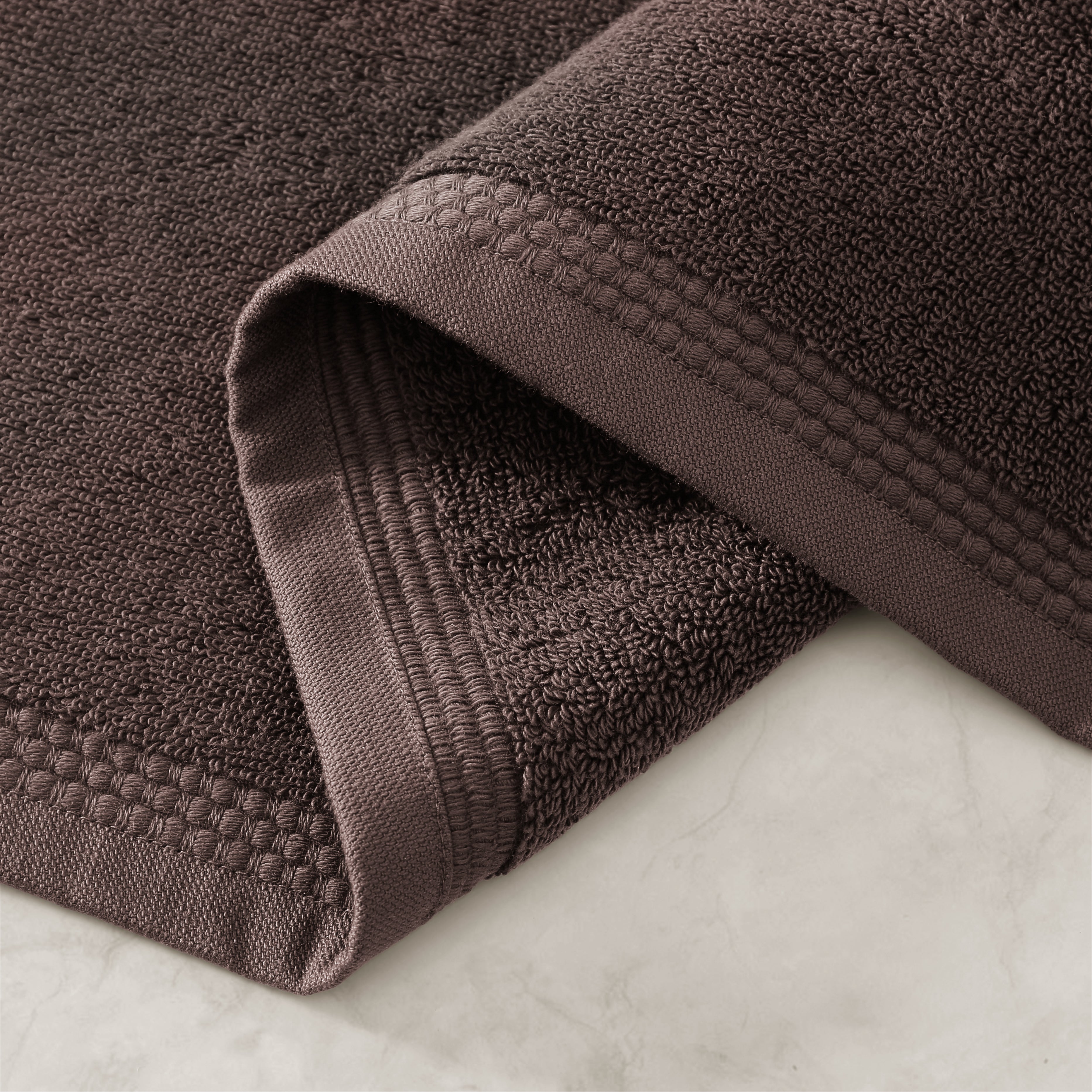 pure parima egyptian cotton soft border towels earth