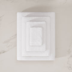 pure parima egyptian cotton soft border towels white