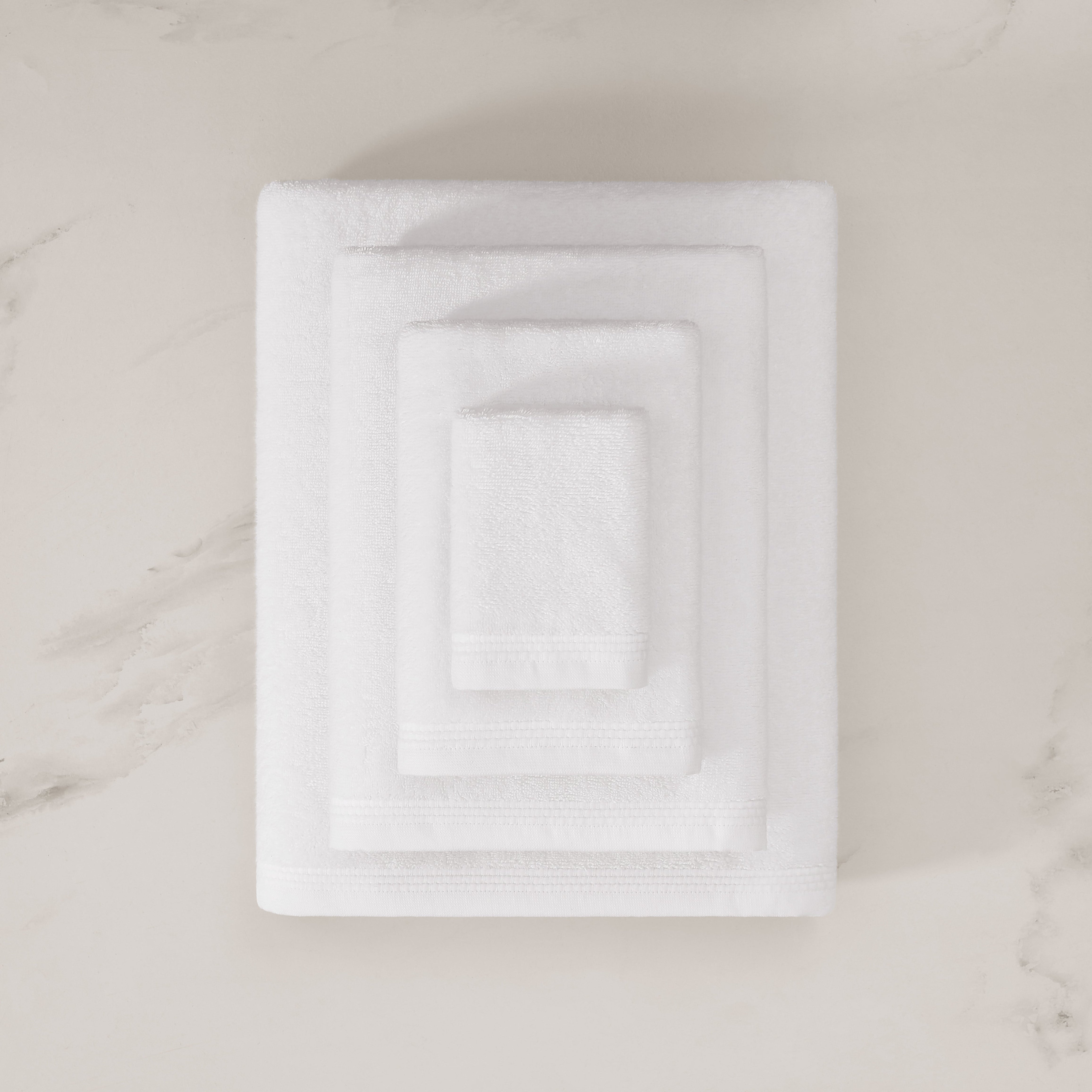 pure parima egyptian cotton soft border towels white
