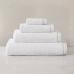 pure parima egyptian cotton soft border towels white