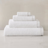 pure parima egyptian cotton soft border towels white