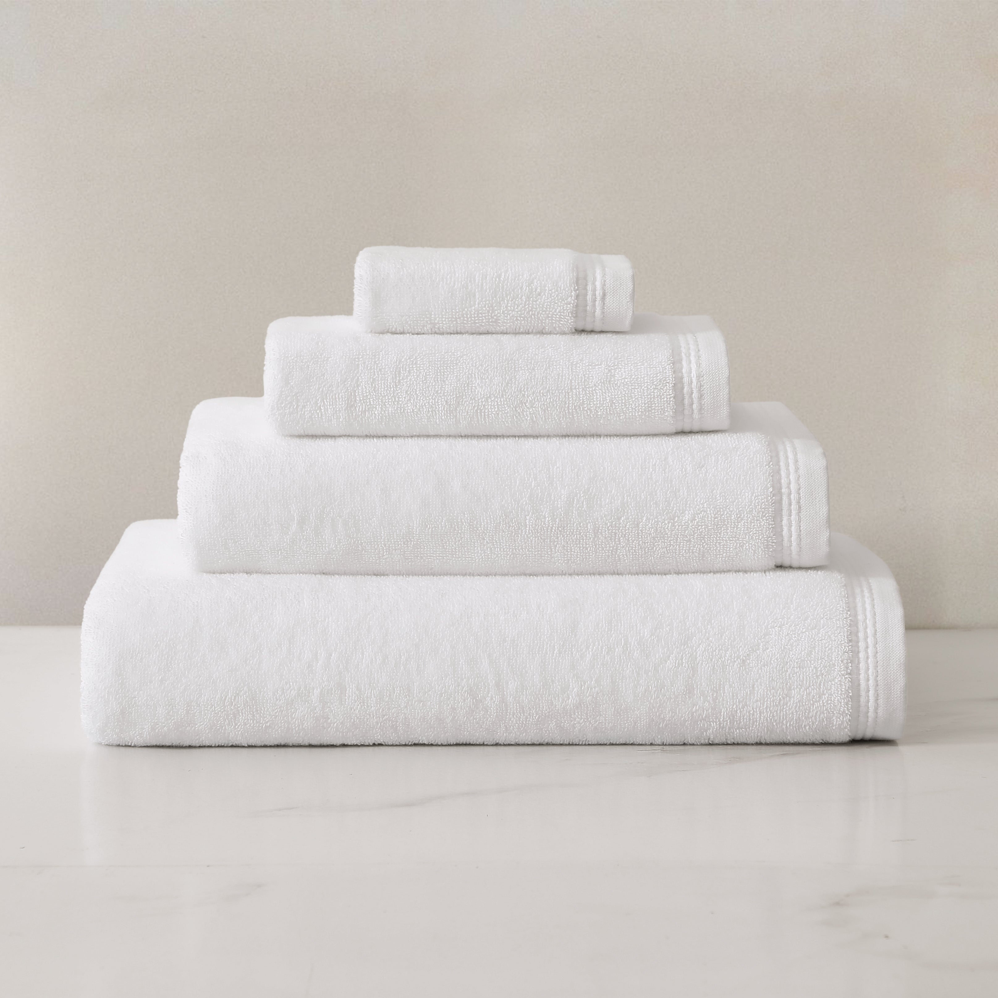 pure parima egyptian cotton soft border towels white