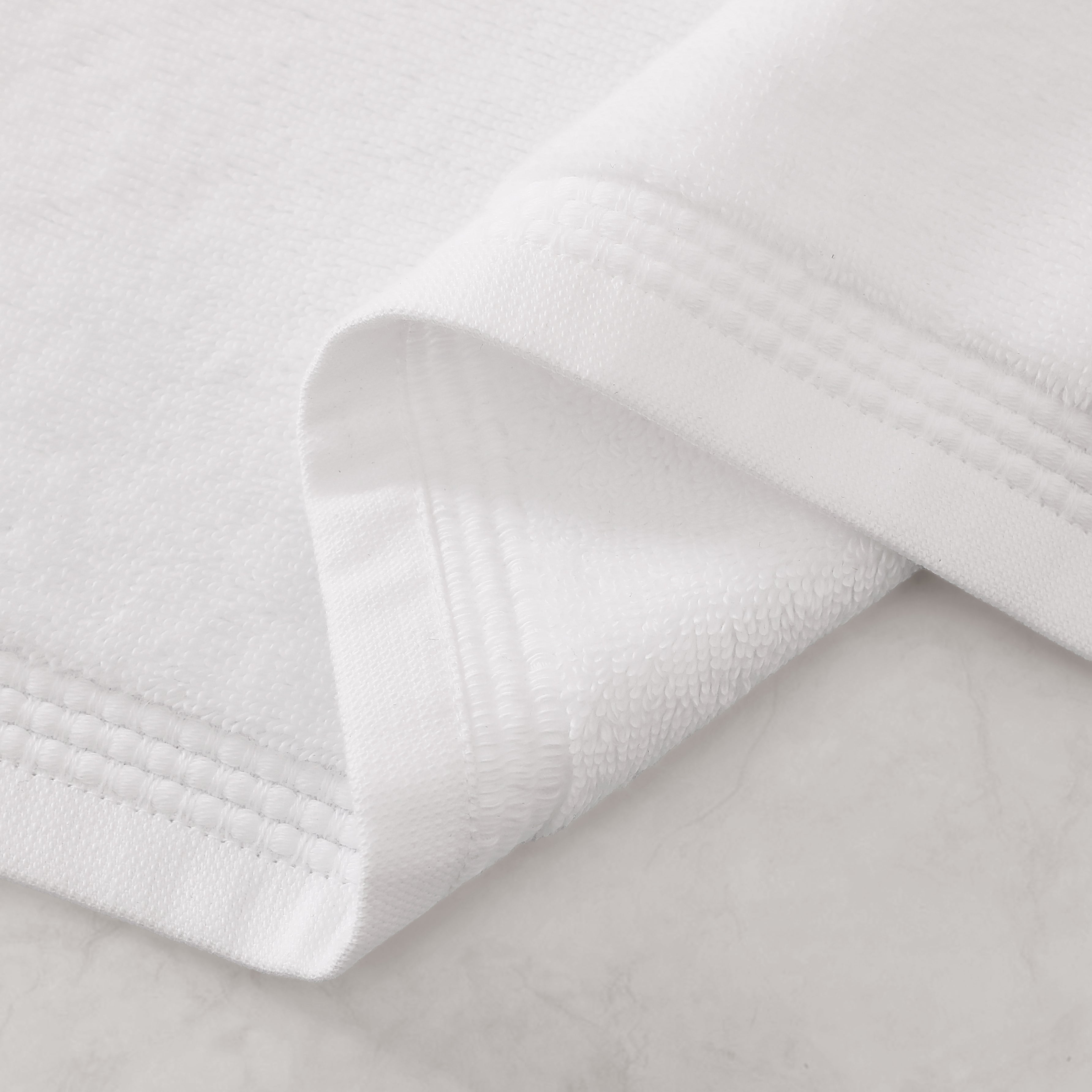 pure parima egyptian cotton soft border towels white