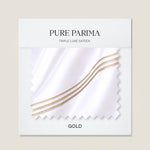 pure parima triple luxe sateen swatch gold