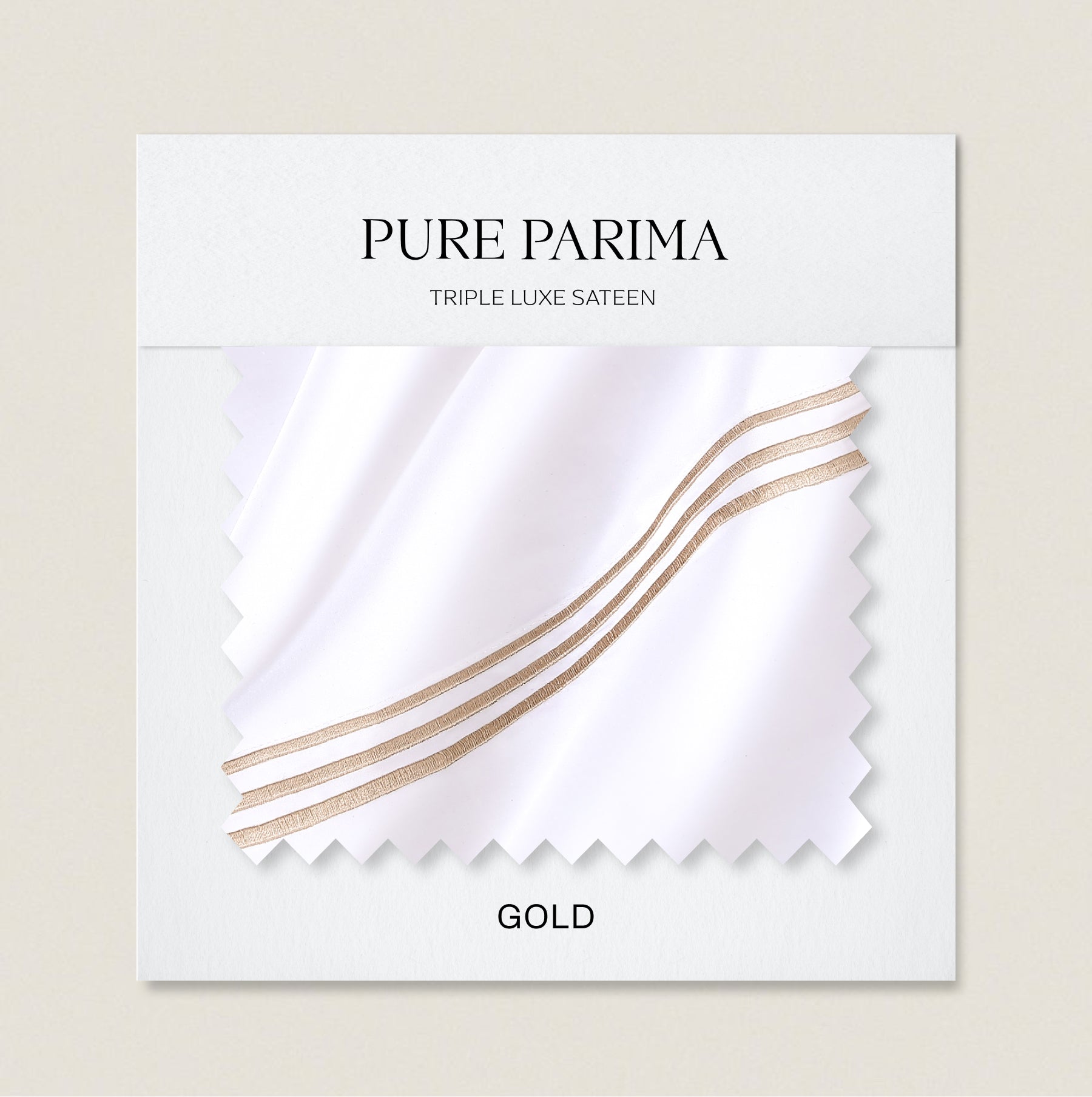 pure parima triple luxe sateen swatch gold