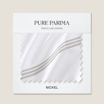 pure parima triple luxe sateen swatch nickel