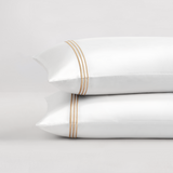 pure parima egyptian cotton pillowcases triple luxe sateen gold