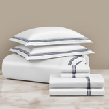 pure parima triple luxe sateen egyptian cotton sheets and duvet cover midnight