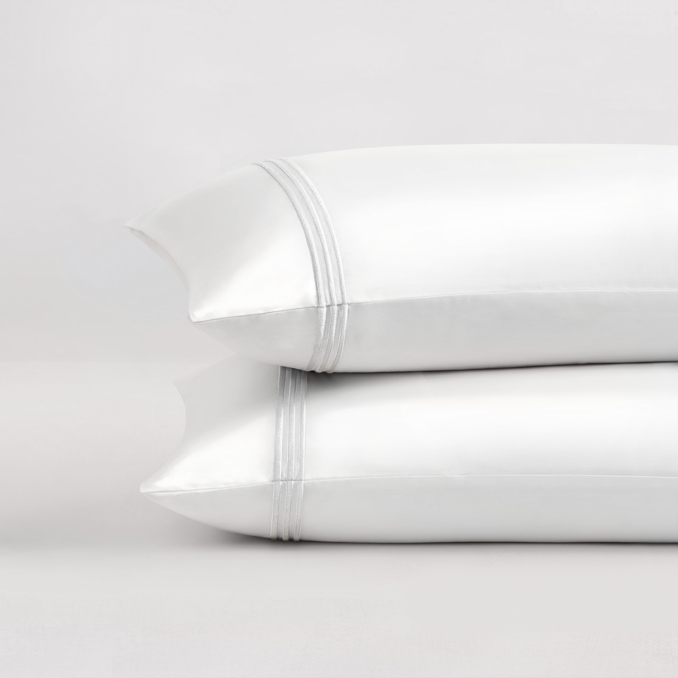 pure parima egyptian cotton pillowcases triple luxe sateen arctic