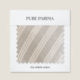tea stripe linen swatch 