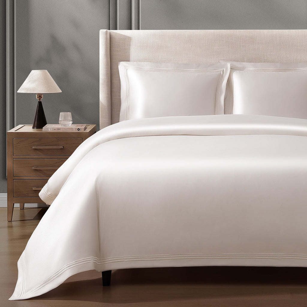 Triple Luxe Sateen Duvet Cover Set | Hotel Collection- Color Ocean- King