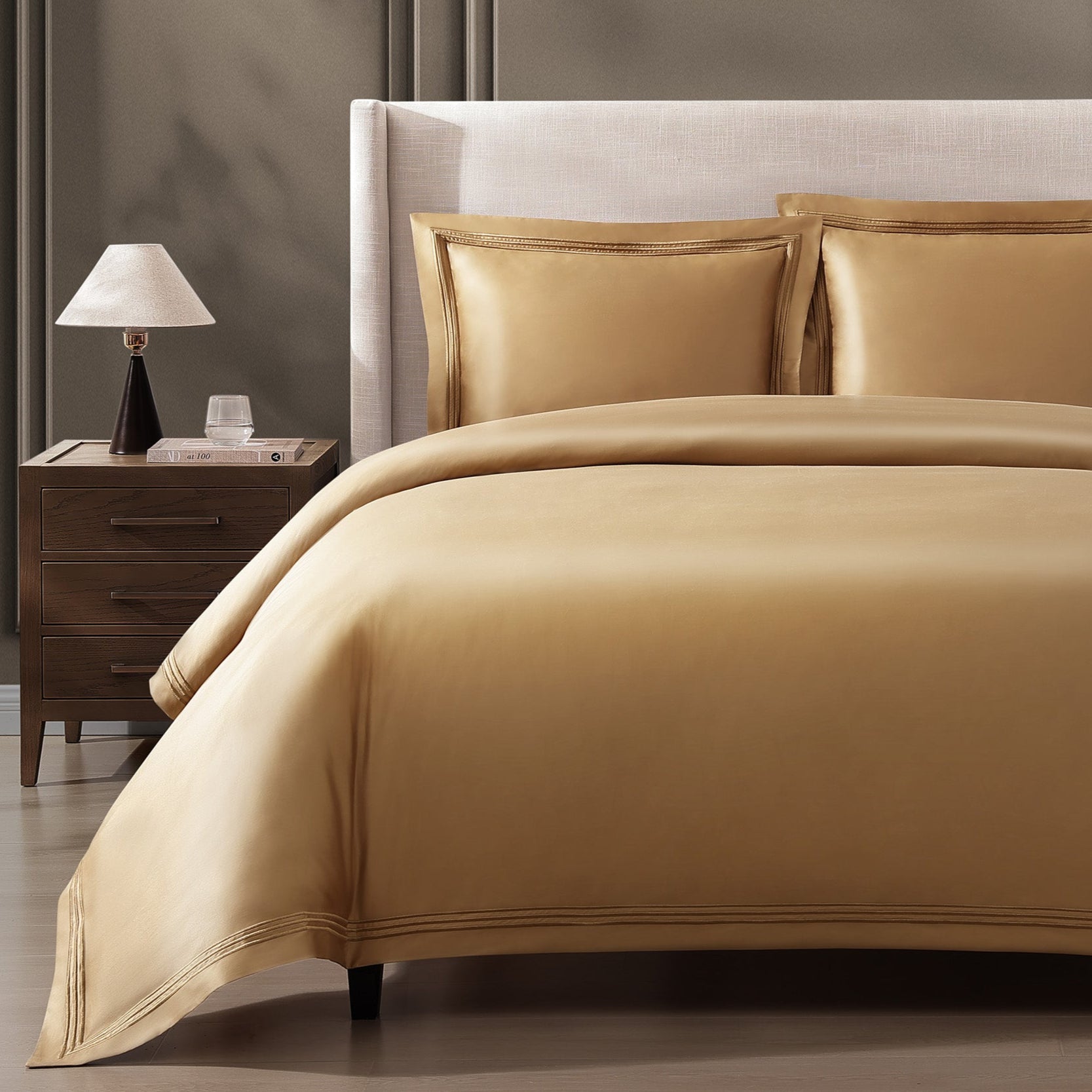pure parima egyptian cotton duvet cover honey