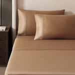 pure parima egyptian cotton sheets caramel