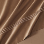 pure parima egyptian cotton sheets caramel