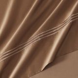 pure parima egyptian cotton sheets caramel