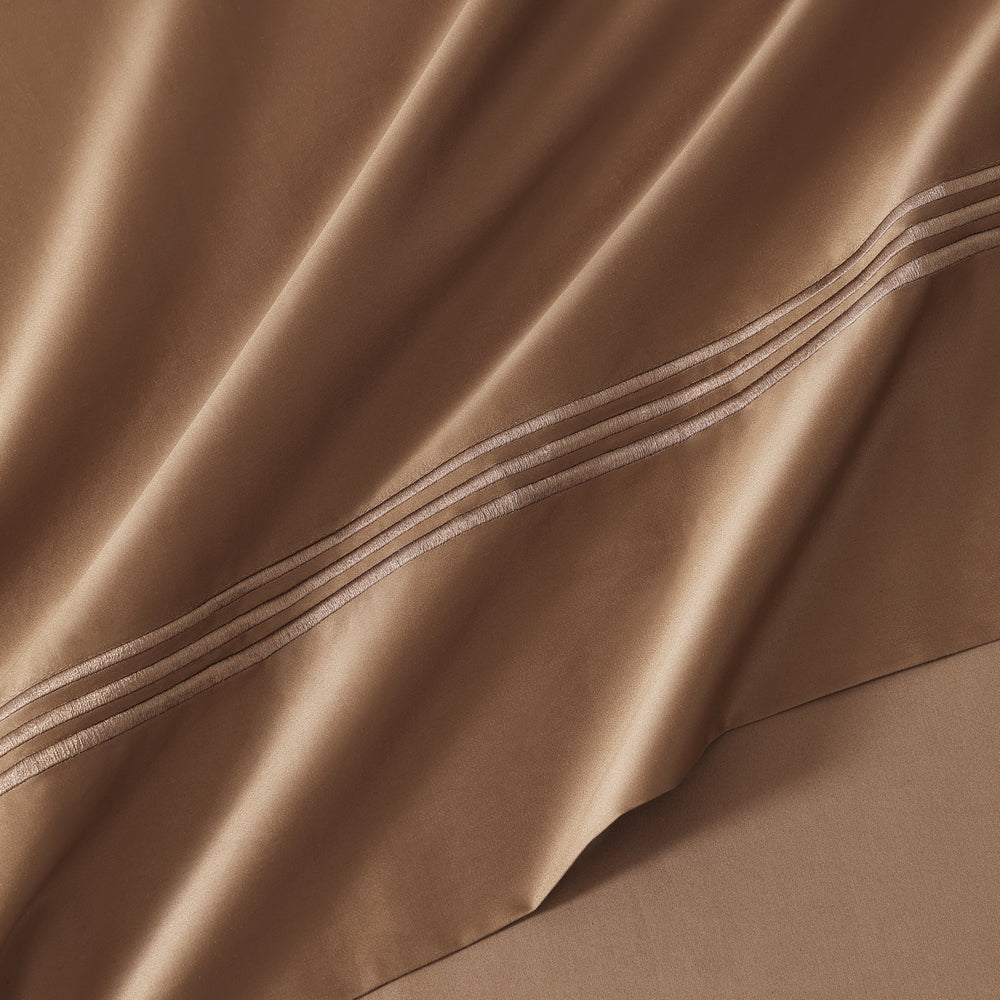 pure parima egyptian cotton sheets caramel