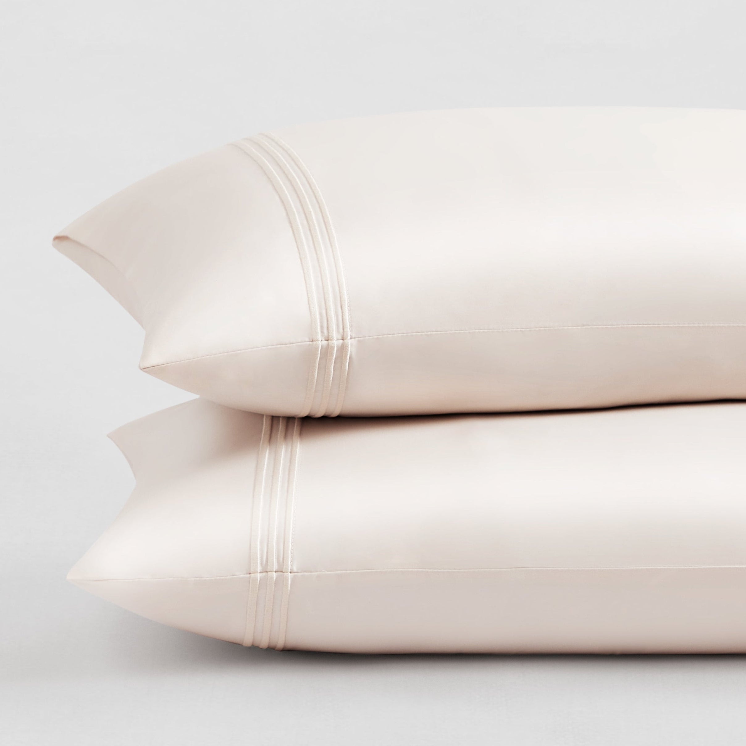 pure parima egyptian cotton pillowcase set cream