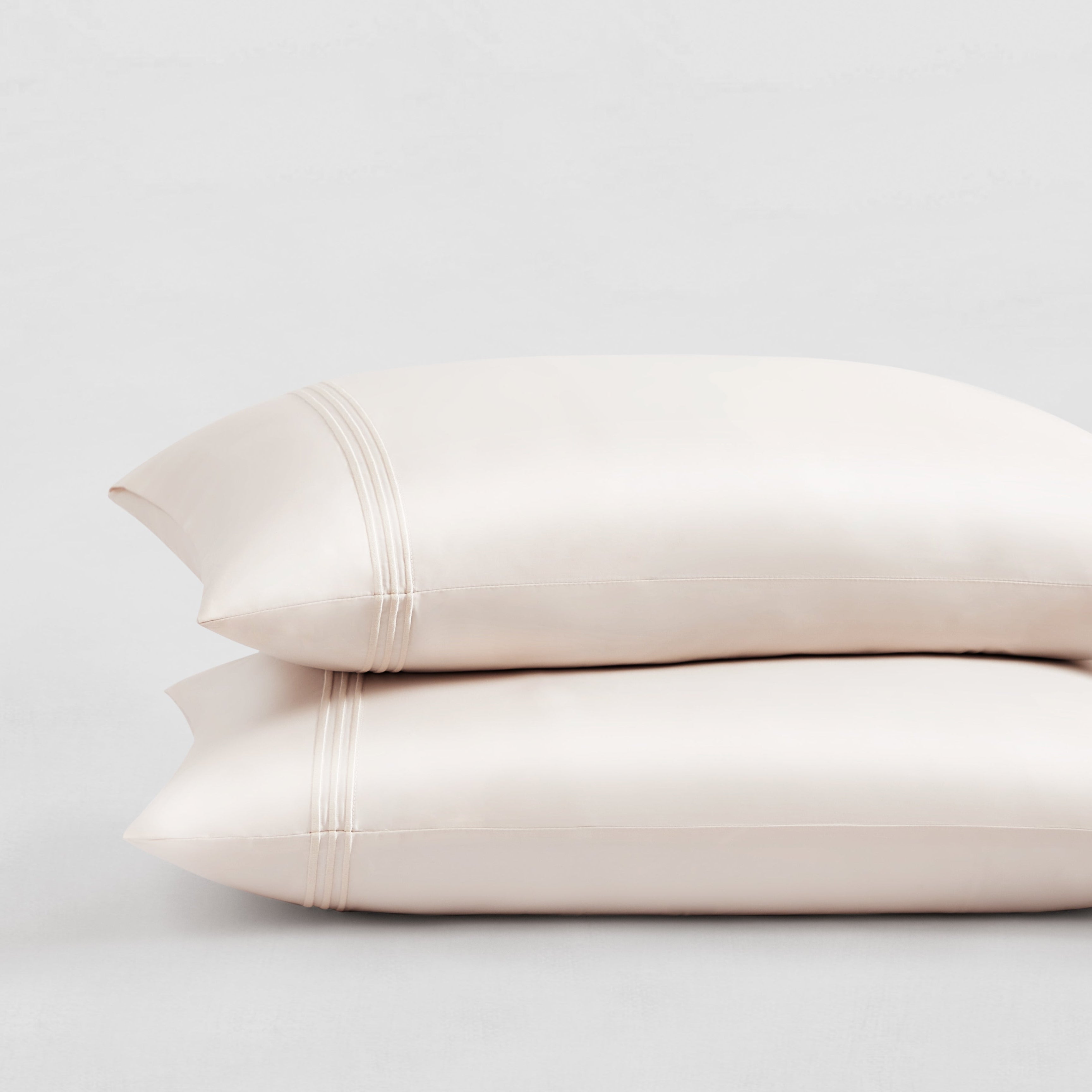 pure parima egyptian cotton pillowcase set cream