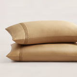 pure parima egyptian cotton pillowcase set honey